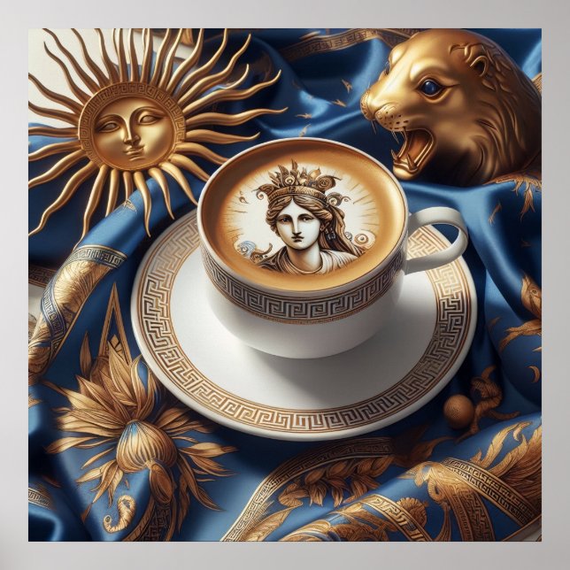 Poster Foto do estilo de vida luxuoso com moda de glamour (Frente)