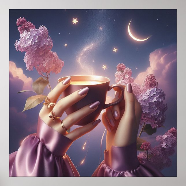 Poster Foto do estilo de vida luxuoso com moda de glamour (Frente)