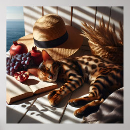 Poster Foto do estilo de vida luxuoso com moda de glamour