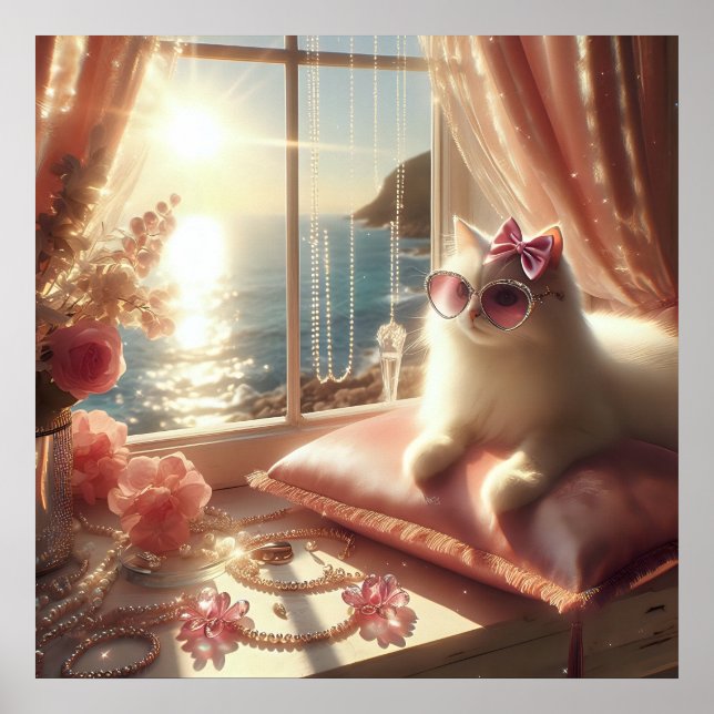 Poster Foto do estilo de vida luxuoso com moda de glamour (Frente)