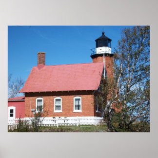 Poster Foto do Farol Eagle Harbor