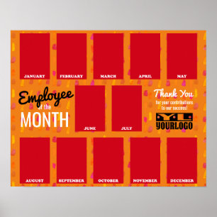 Poster Foto do funcionário do evento de reconhecimento me