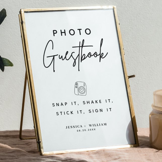 Poster Foto do Guestbook Snap It Shake it Stick It Sign i (Criador carregado)