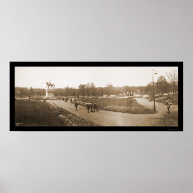 Poster Foto do Jardim do MÃE de Boston 1904 (Frente)