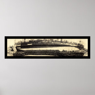 Poster Foto do Monte Vernon do USS 1918