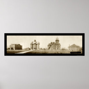 Poster Foto do norte 1912 do Ada da universidade de Ohio