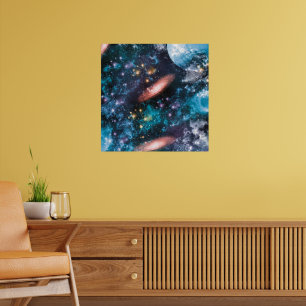 Poster Foto do Planeta Hubble Celestial Galaxy Nebula