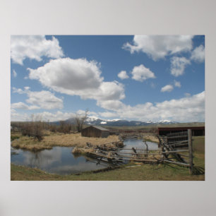 Poster Foto do rancho de Grant Kohrs