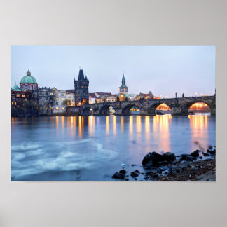 Pôster Foto do souvenir do Vista do Rio Praga