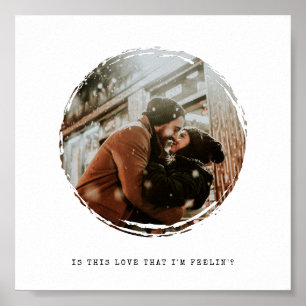 Pôster Foto do Splotch da pintura do quadro da foto do