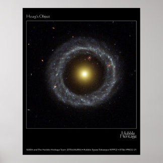 Poster Foto do Telescópio do Hubble de Objeto de Hoag