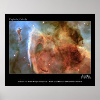 Poster Foto do Telescópio do Nebula Nebula do Keyhole