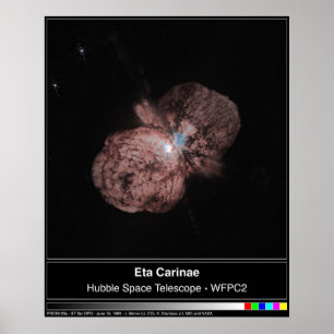 Pôster Foto do Telescópio Eta Carinae Hubble