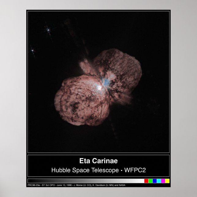 Pôster Foto do Telescópio Eta Carinae Hubble (Frente)