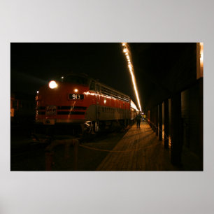 Pôster Foto do trem no Pacífico Ocidental