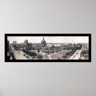 Poster Foto do tribunal Shreveport LA 1919