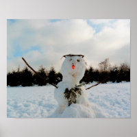 Foto do verdadeiro boneco de neve