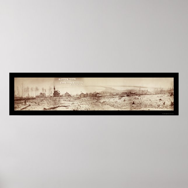 Poster Foto Duluth MN Waterfront 1870 (Frente)