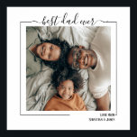 Poster Foto e texto personalizados do melhor Pai<br><div class="desc">O melhor pai já tematizado de Arte personalizada sobre fotografia e texto Tipografia - Poster Impressão de Ricaso - adicione sua própria fotografia e texto a este poster excelente - perfeito para dia de os pais - disponível como um produto impresso ou um download para você se impressão ou enviar...</div>