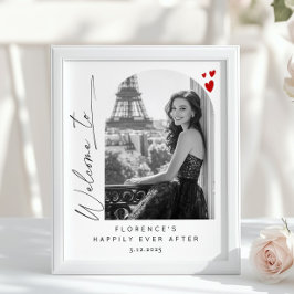 Poster Foto elegante moderna do Arch Bridal