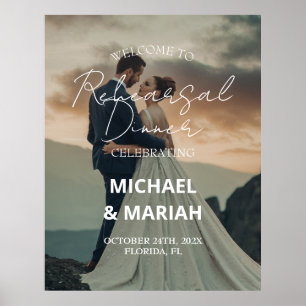 Poster Foto Elegante Na Noite Antes do Jantar de Rehearsa