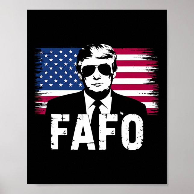 Poster Foto engraçada de Fafo Trump 1  (Frente)