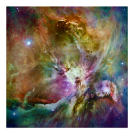 Pôster Foto Espacial Decorativa da Nebula do Orion Galaxy