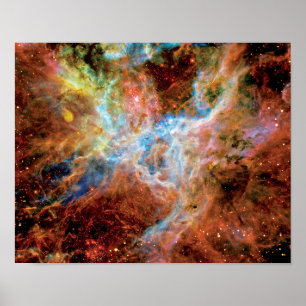 Poster Foto Espacial Hubble da NASA Nebula Tarantula R136