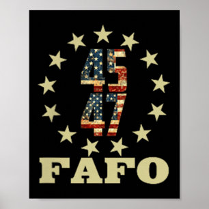 Poster Foto Fafo Trump Engraçada