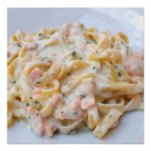 Pôster Foto feita sob encomenda da comida da massa