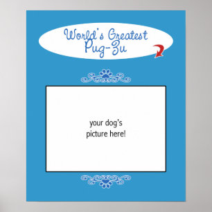 Pôster Foto feita sob encomenda! O grande pug-Zu dos