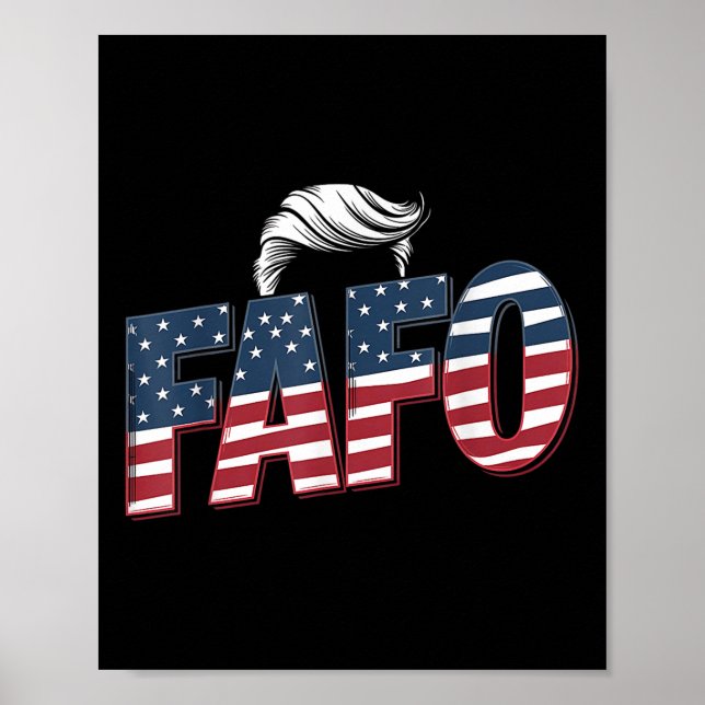 Poster Foto Funny Fafo Trump _2 (Frente)