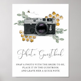 Poster Foto: Guestbook Bees e Eucalyptus Sinal