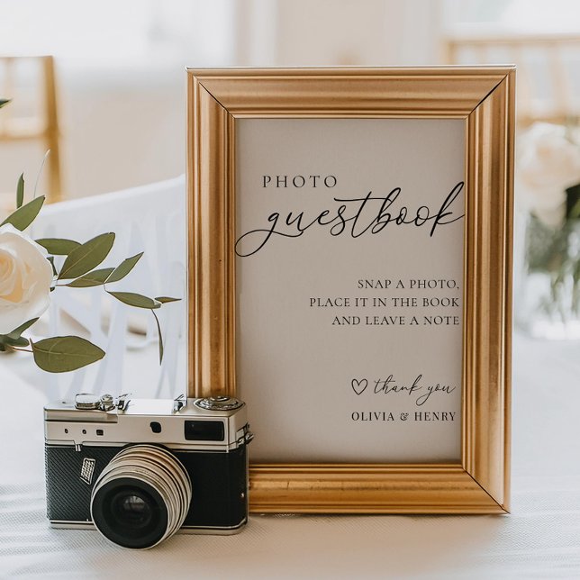 Poster Foto: Guestbook Wedding Sign (Criador carregado)