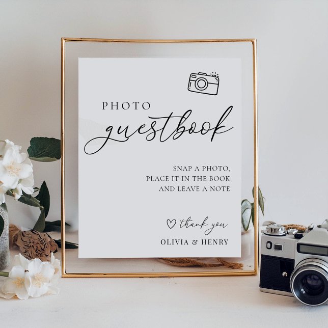 Poster Foto: Guestbook Wedding Sign (Criador carregado)