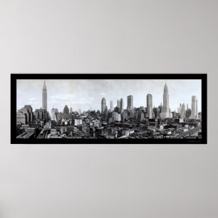 Poster Foto Médio-Nova 1931 da skyline de York
