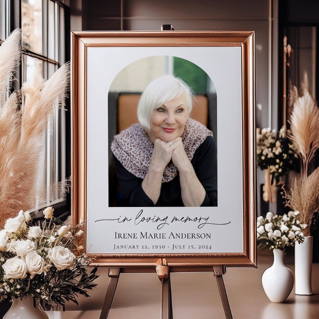 Poster Foto Memorial ou Funeral em Nossos Corações (Criador carregado)