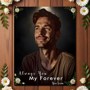 Pôster Foto & Nome Personalizados   Presente Personalizad