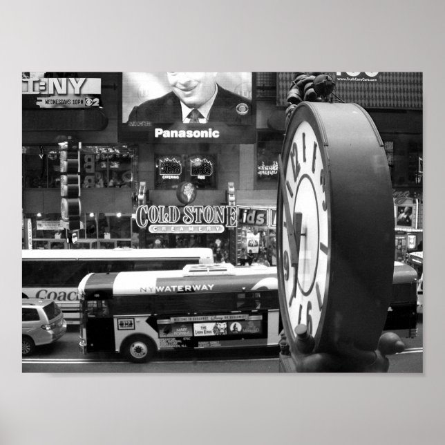 Poster Foto NYC Preta E Branca (Frente)