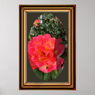 Poster Foto oval do Hat Man Shadow Moldura Post