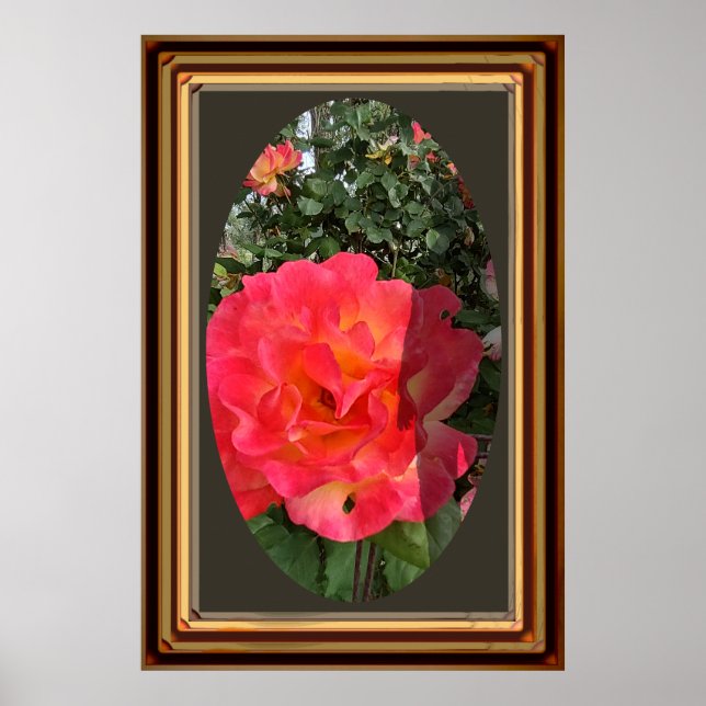 Poster Foto oval do Hat Man Shadow Moldura Post (Frente)