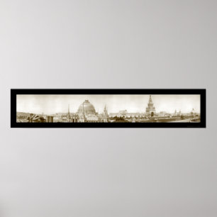 Poster Foto pacífica 1915 de San Francisco da exposiçã