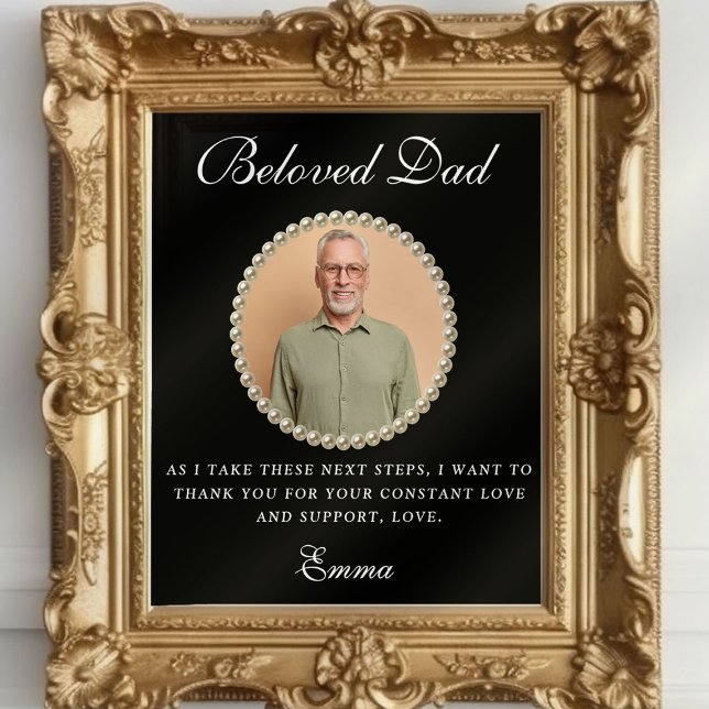 Poster Foto Pai da Noiva Presente Obrigado Presente (Criador carregado)