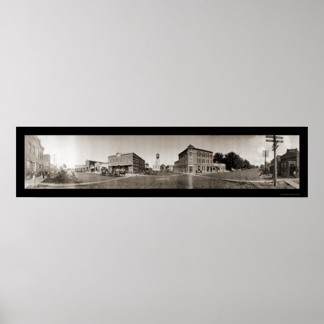 Pôster Foto Panorâmica NE Scribner 1908 (Frente)