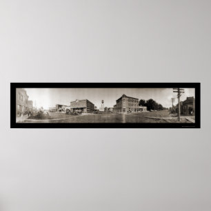 Pôster Foto panorâmico 1908 do NE de Scribner