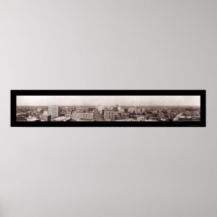 Poster Foto panorâmico 1910 de Houston TX