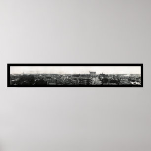 Poster Foto panorâmico 1913 de Hartford, Connecticut