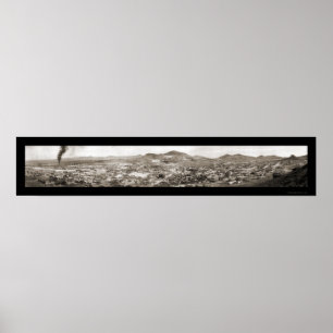 Poster Foto panorâmico 1913 de Tonopah nanovolt