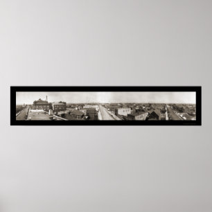 Poster Foto panorâmico 1914 do manganês de Hibbing