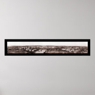 Poster Foto panorâmico 1919 da guarda florestal TX